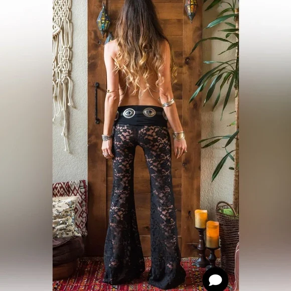 TEMPLE RO   HENDRIX PANT - BLACK - Picture 4 of 5